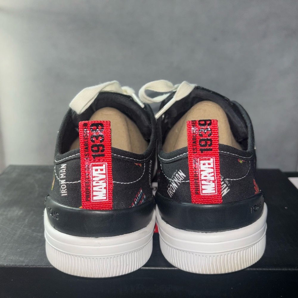 Toms Black Sneakers with Marvel Accents